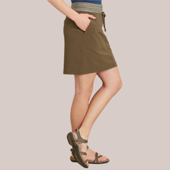 Duluth Trading Co. Armachillo Made In The JADE Skorts,Olive,  Womens 10 - Picture 2 of 6